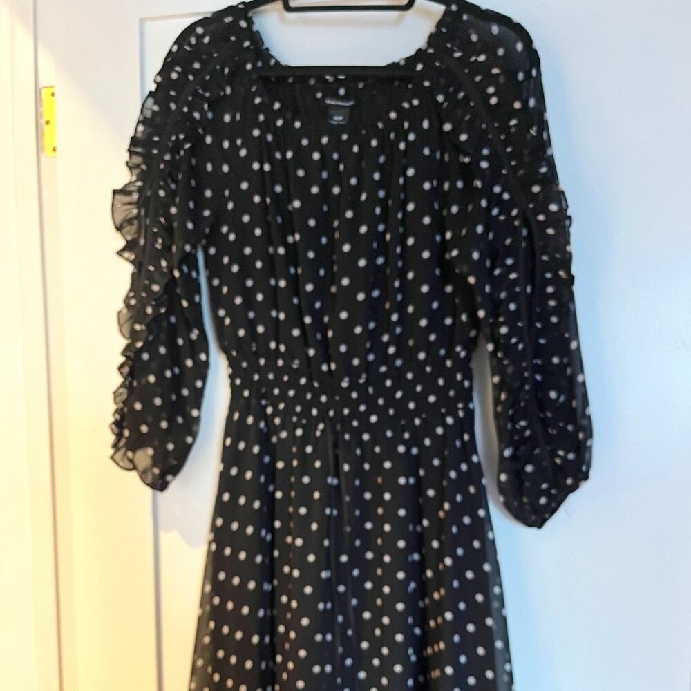 Club Monaco Griga Polka Dot Long Sleeve Dress (New with TAG)